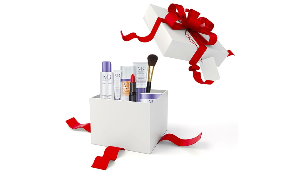 Surprise gift pack of cosmetic products