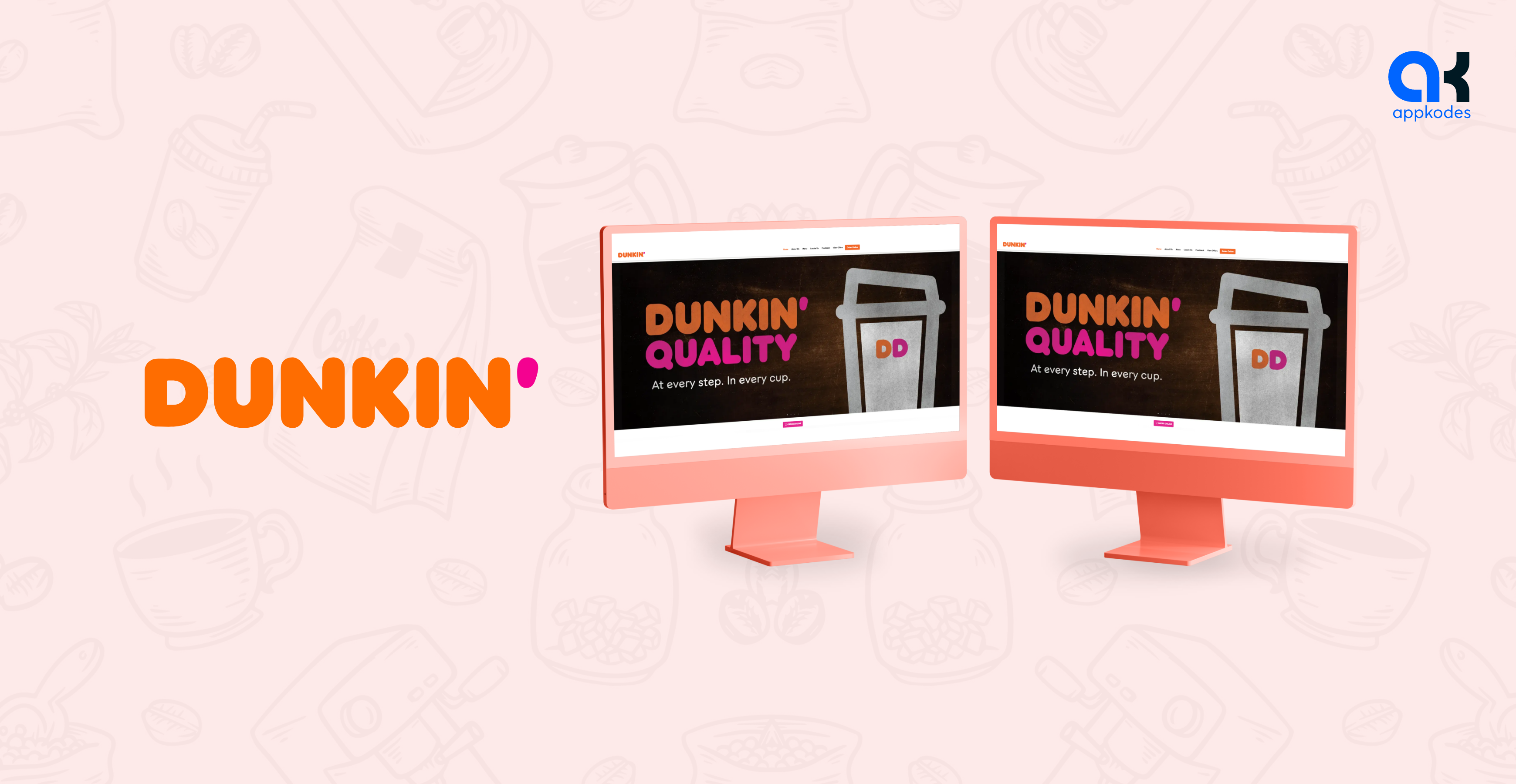 Dunkin' Donuts Home page