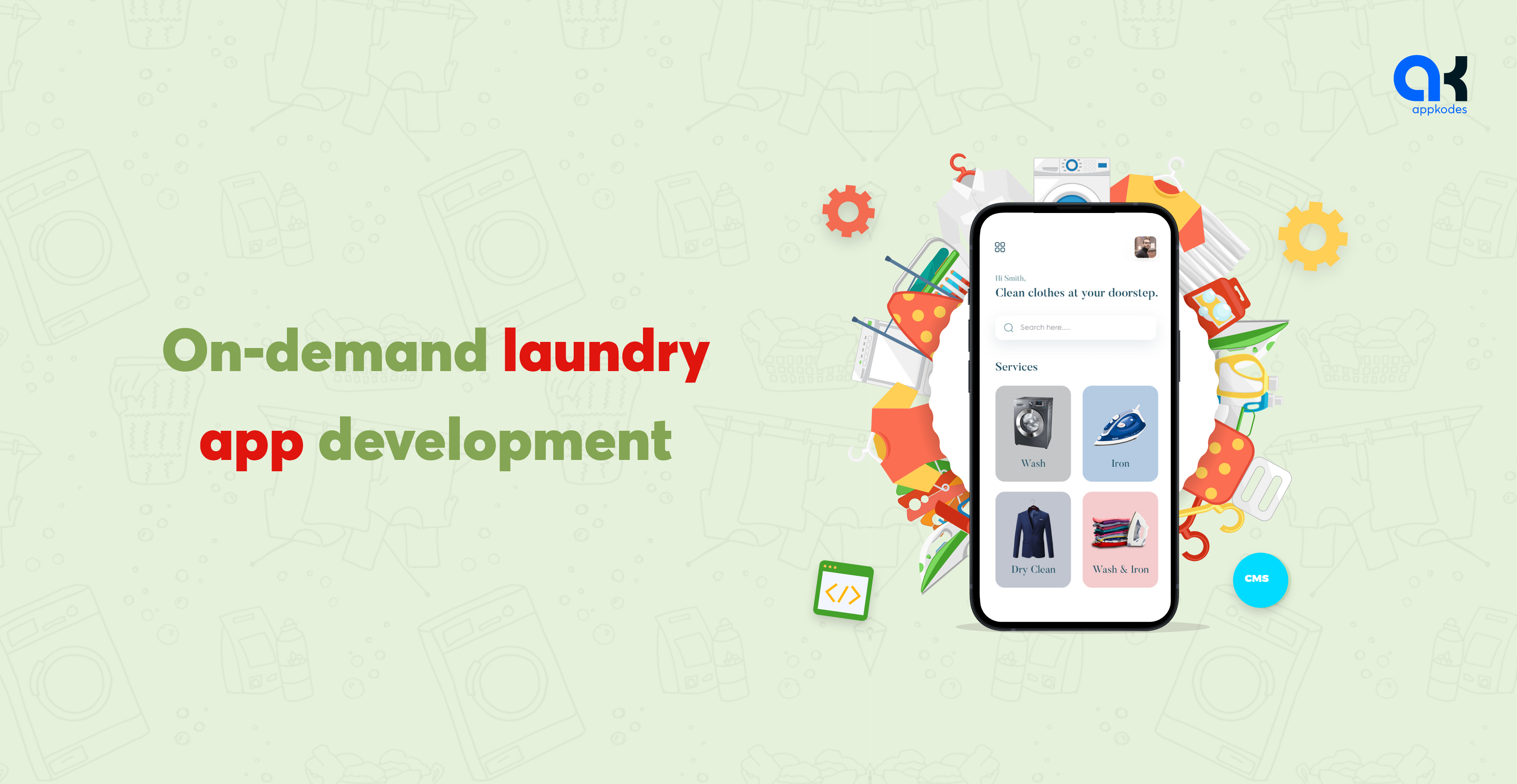 On-demand laundry app development