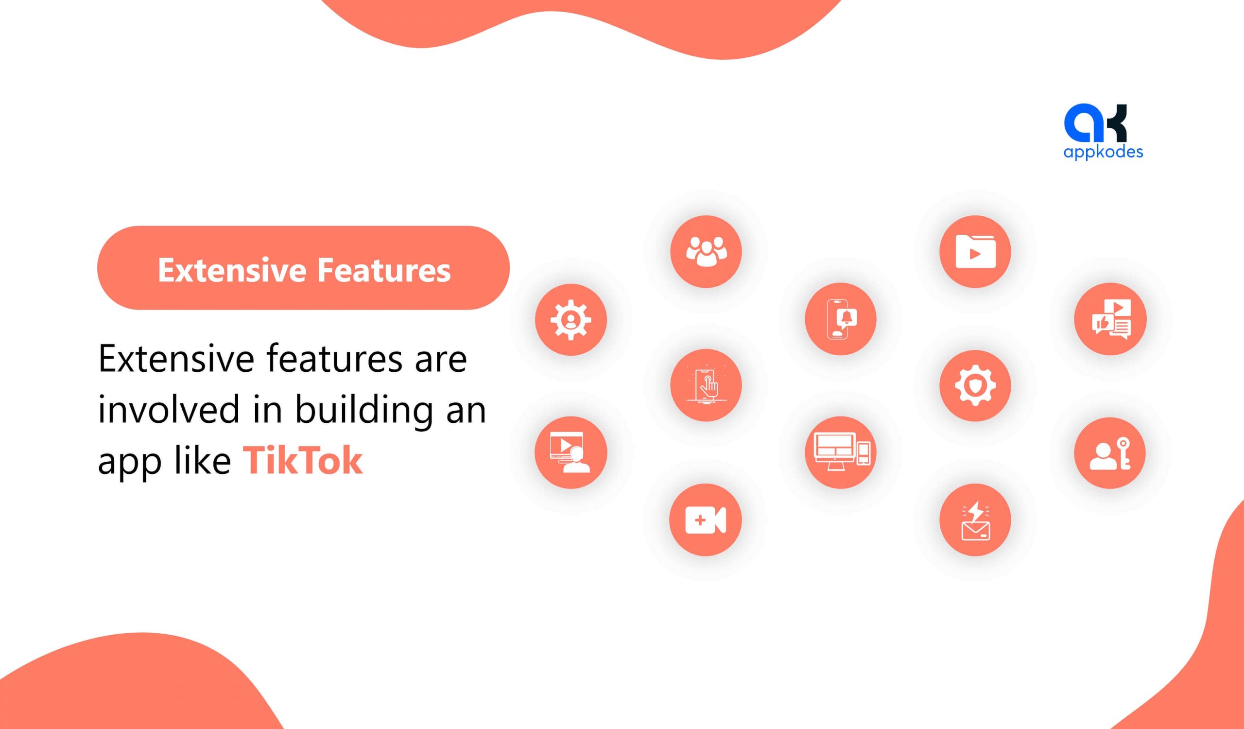 Features while create the an app like tiktok