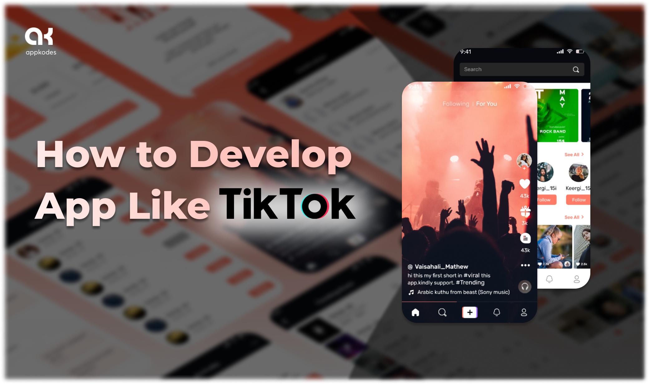 how to develop app like tiktok